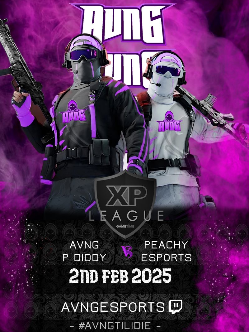 📣ITS GAME DAY📣

🆚- @peachy_esports
🎮- @XP_Europe
⏰- 8:45 PM

🟣- <a href="/God__212/">Göd</a> 
⚪️- <a href="/LeeJ_Cod/">Lee</a> 
🟣- @AnthonyM88591 
⚪️- (PU)