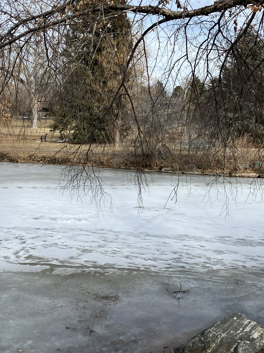 Please remember no ice is safe ice! Especially on warmer days like today the ice is very unstable