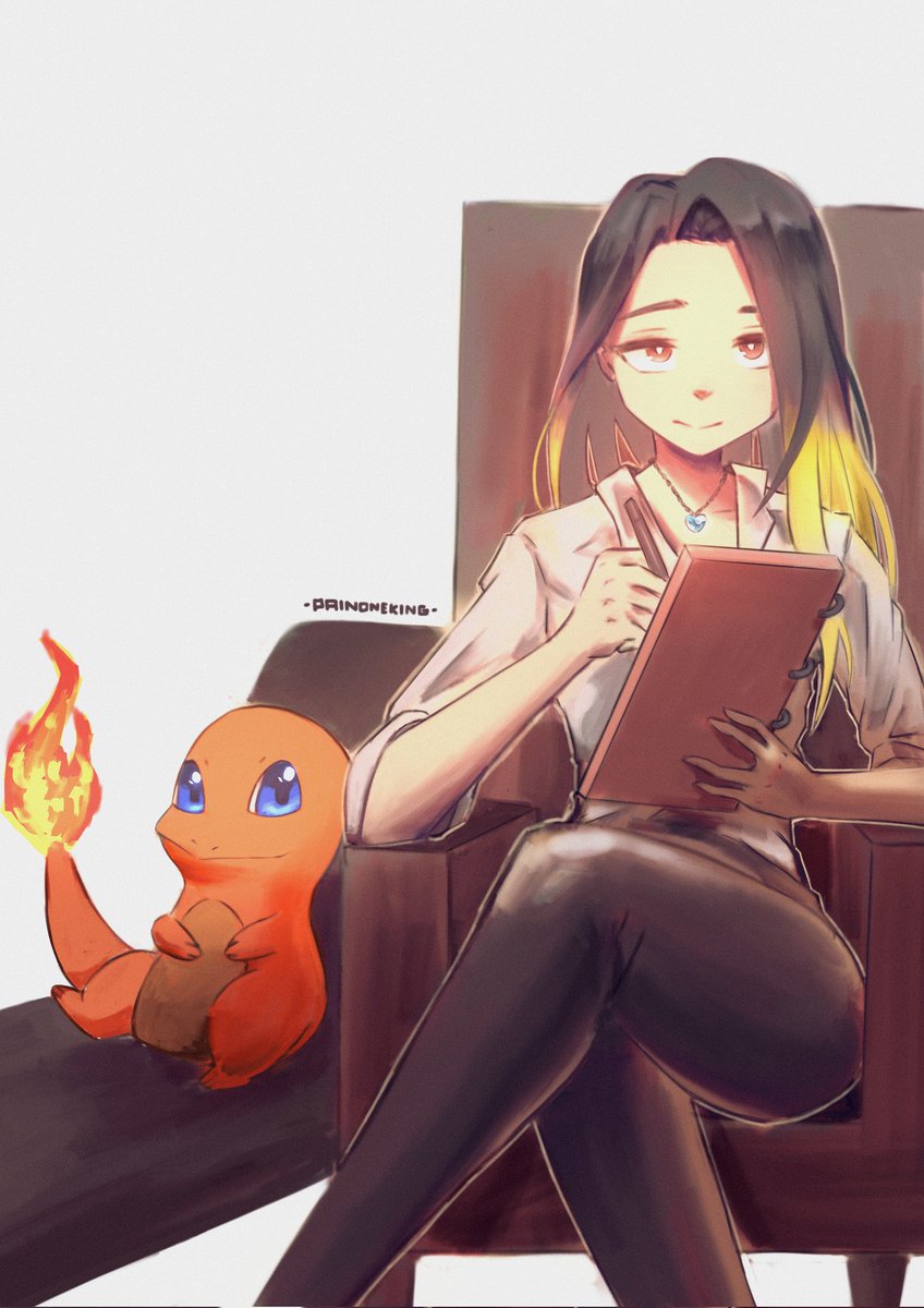 PainOneKing's tweet photo. Charmander x Juli -
Les traigo esta comisión que hice hace unos días para una carta custom, de todas las versiones que hice esta fue la elegida. 
#dibujos #pokemontcg #fanart #tcg #arte #ilustracion https://t.co/y2q41KArVN