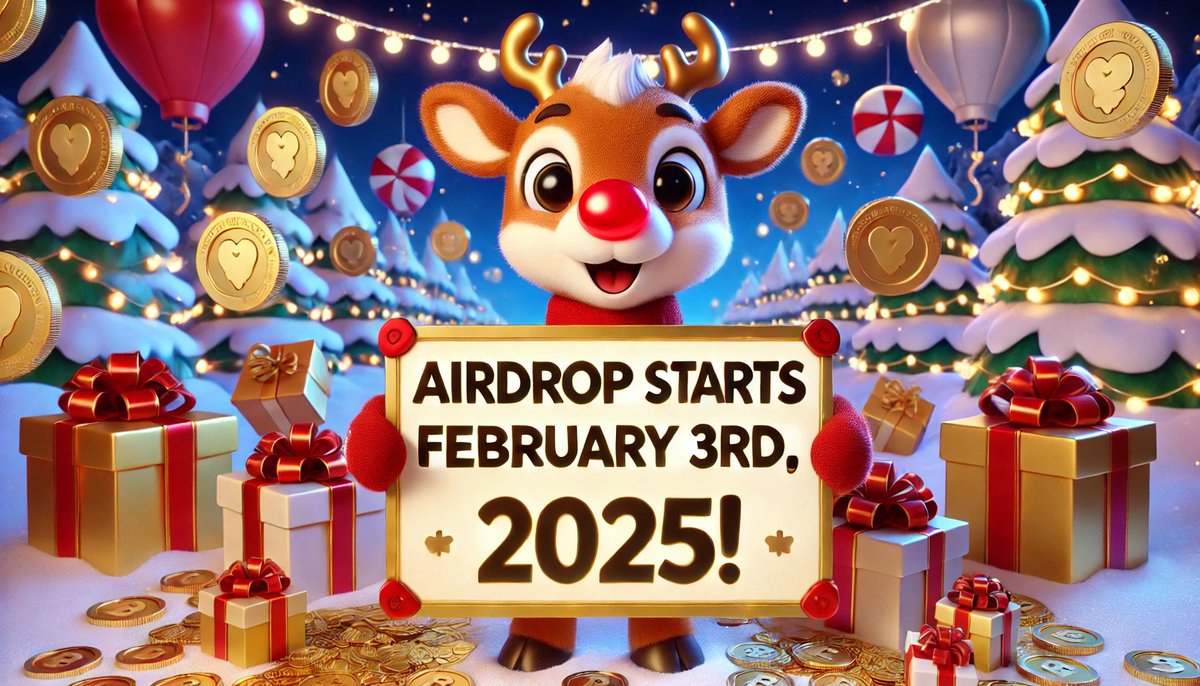 Rudolph_Meme's tweet photo. 🚀🎉 The Wait is Over! 🎁

Rudolph Token Airdrop starts on February 3rd, 2025! 🦌✨

✅ Eligibility Requirements:
🎮 Reach at least Level 3
🏆 Be in the Top 1000 players

Qualified players will soon be able to claim their rewards based on their in-game performance. https://t.co/1k7WlDojxA