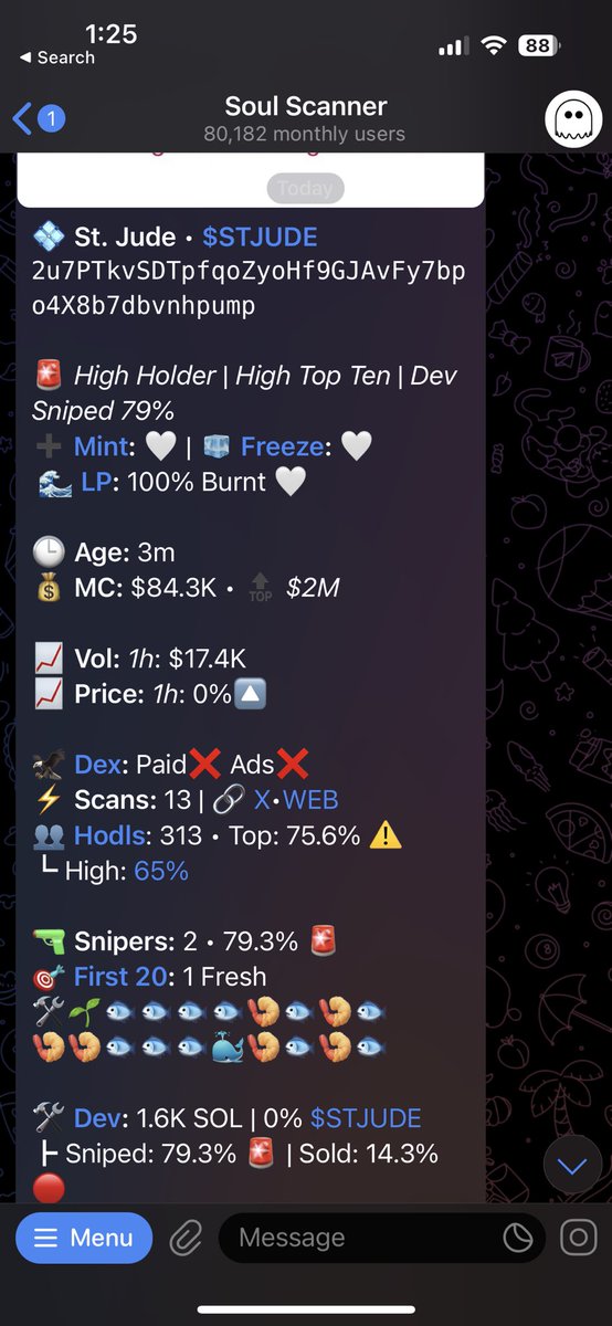 These fkin scumbags man.. Fake childrens hospital meme coins now.. <a href="/StJude/">St. Jude</a> 

⚠️⚠️⚠️ $stJUDE ⚠️ RUG PULL ⚠️ 70% SNIPED BY DEV, DO NOT BUY 
🌡️9.99/10 ON RUG METER 

CA; 2u7PTkvSDTpfqoZyoHf9GJAvFy7bpo4X8b7dbvnhpump

#SOL #SOLRUGPULL #RUGPULL #RUGPULLBOT #stJUDE #StJudecoin
See my