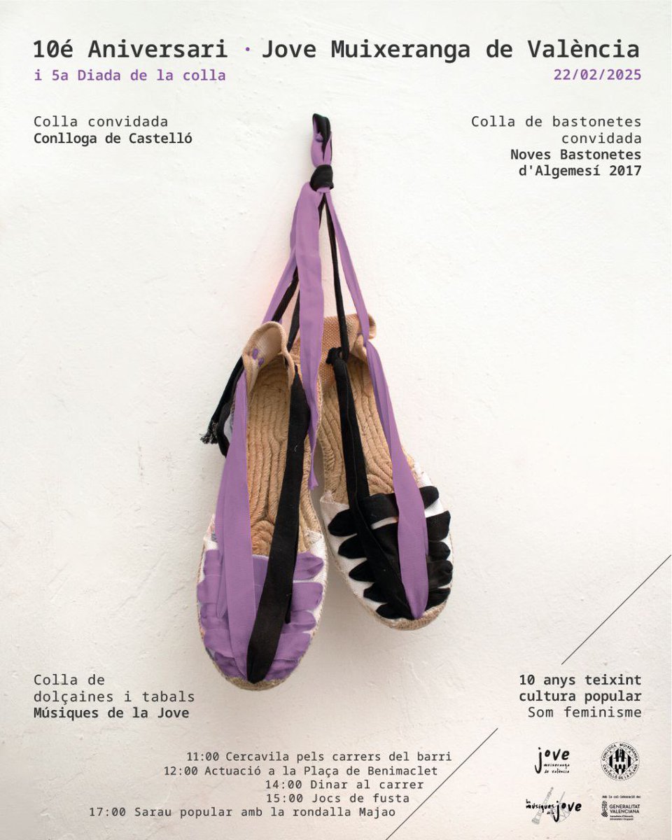 JoveMuixeranga's tweet photo. ⚫️🟠

10é Aniversari de la Jove

A la muixeranga intentem lligar la consciència amb la cultura i per això volem actuar de la millor forma possible assumint posicionaments que ens facen crèixer i continuar plantant cara als reptes que se’ns presenten. Per això, què volem ser? https://t.co/DWDW90Us8S