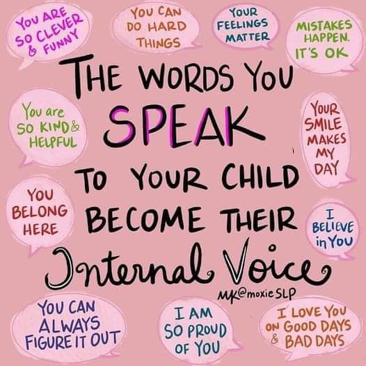 #ChildrensMentalHealthWeek begins tomorrow... 

The words we speak hold power.

They come out of our mouths for free with the potential to bring life and hope.

As a parent and someone who works with C&amp;YP, day in/out, I know it's so important that we choose those words wisely.
