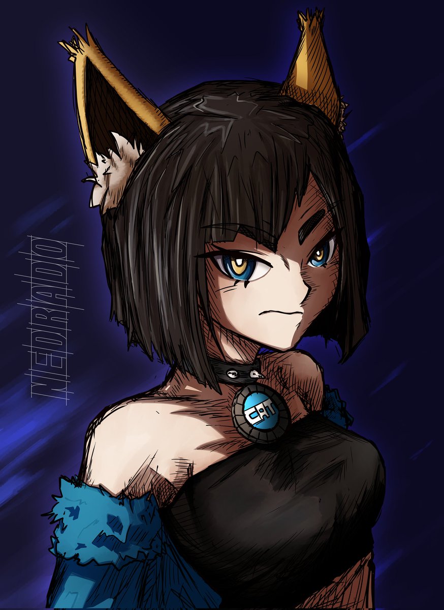 Nedrado1's tweet photo. @ultidefood Liked her design so much I drew her! Had a lot of fun with it https://t.co/bbyqvgpfRn