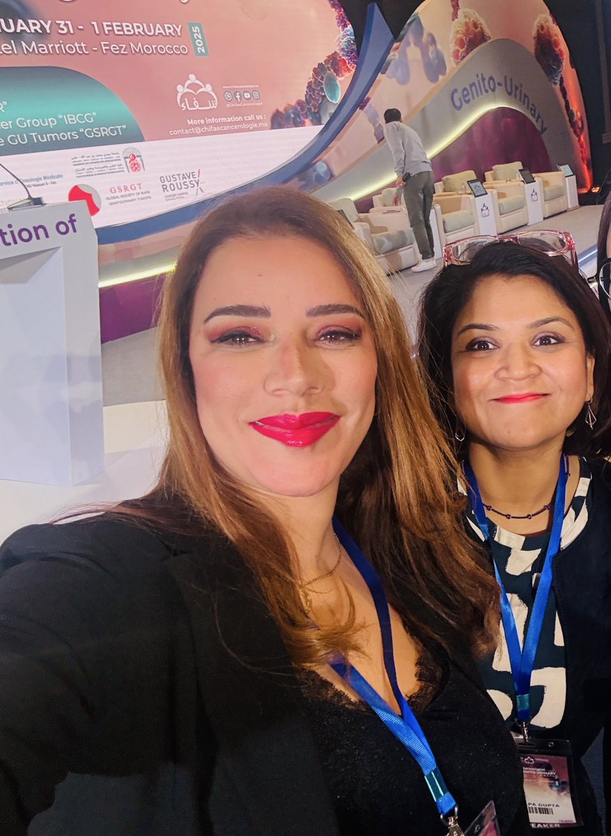 karima_oualla's tweet photo. Was more than happy you made it to Morocco dear @shilpaonc for our #7thOncoUrologyCongress
Outstanding talk and participation as always. 
It’s just the beginning of rich future collaboration 
@PGrivasMDPhD @UrologieParis #KarimFizazi @TouijerKarim @SpiessPhilippe 
#GU
#Morocco 🇲🇦 https://t.co/HwV1cCOZqJ