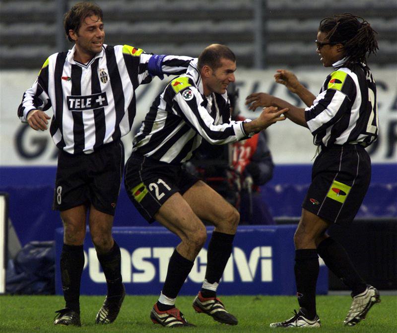 90s Football on X: "Antonio Conte, Zinedine Zidane and Edgar Davids. https://t.co/5M9OsA843k" / X