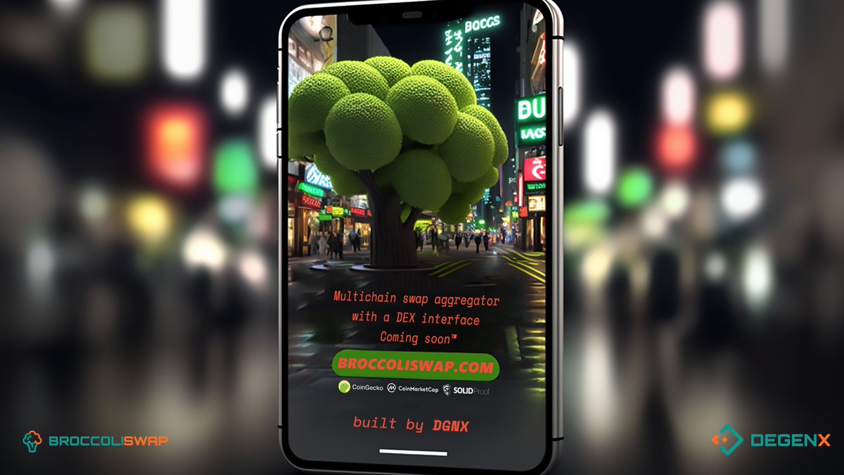 #broccoliswap is bringing fresh flavors to the #DeFi space with its unique features and user-friendly approach.