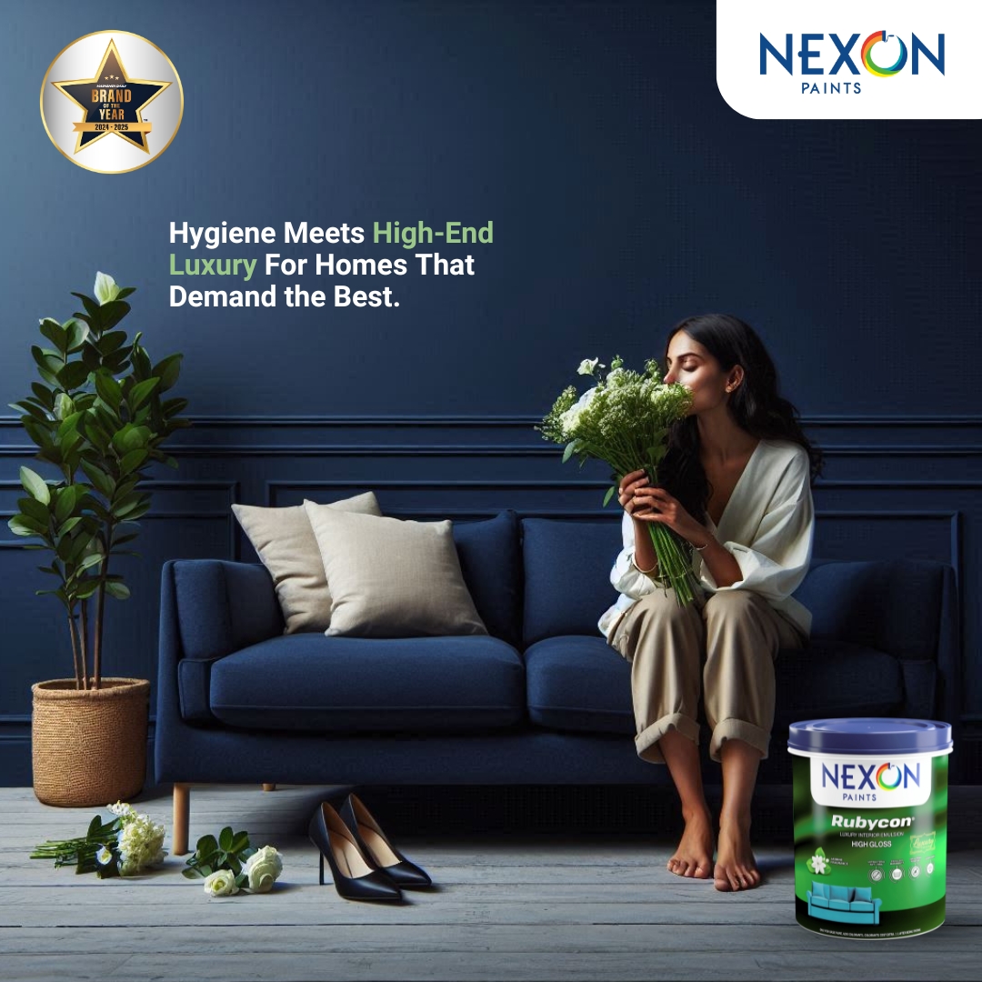 NexonPaints's tweet image. With Rubycon, experience the perfect blend of anti-bacterial protection, stain resistance, and a luxurious finish. Clean, vibrant, and effortlessly elegant walls—because your home deserves nothing less! 🎨✨

#Rubycon #NexonPaints #LuxuryMeetsProtection #HygienicWalls