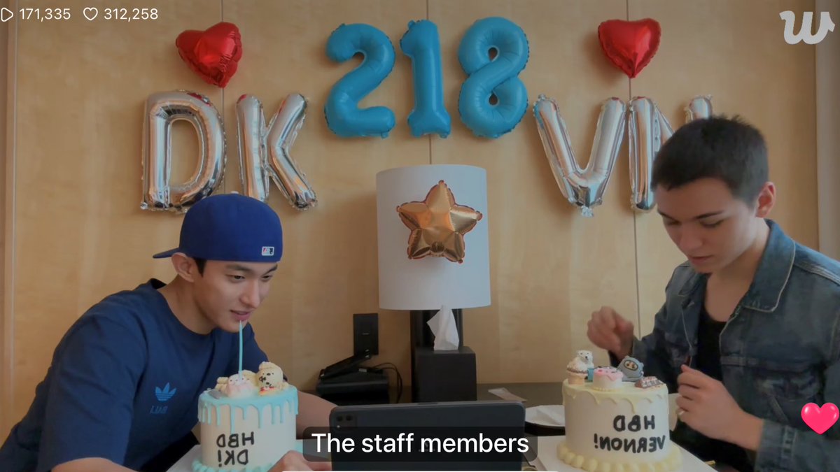 dk and vernon birthday live 🤎
