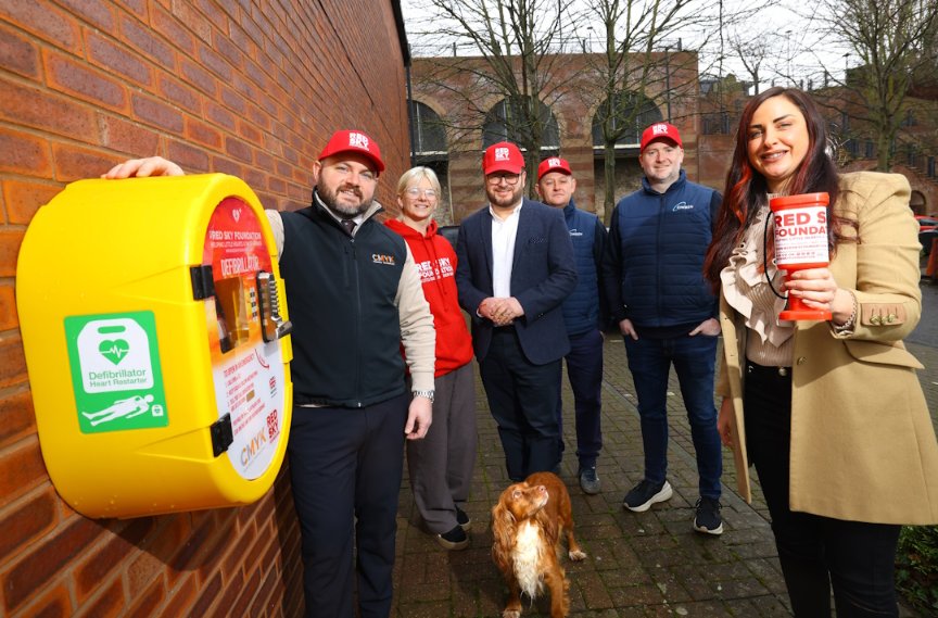 CMYK | Business Technology has shown its dedication to community welfare by installing a publicly accessible defibrillator. CMYK purchased the defibrillator during last year’s Red Sky Ball.

emn.org.uk/2025/02/17/cmy…
