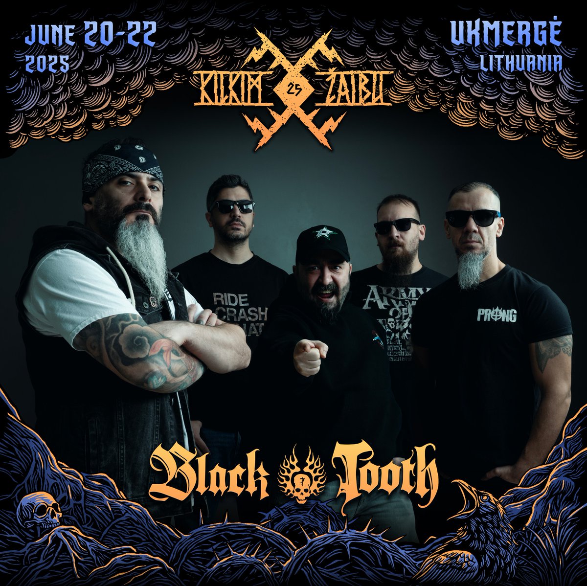 kilkimzaibu's tweet photo. BLACK TOOTH, a quintet from Turkey, has already spent two decades confidently mixing southern, thrash and  groove metal, and has successfully made their name known all over the world by winning Wacken Metal Battle Caucasia &amp; West Asia last year.

#BlackTooth #Metal #KilkimŽaibu https://t.co/e2ZKYQ7Gh9