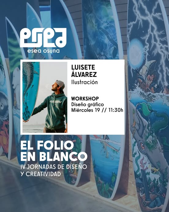 Miércoles 19 de febrero / 11:30
WORKSHOP
Diseño Gráfico
@luiseteart <a href="/aad_andalucia/">AAD_Andalucia</a>
