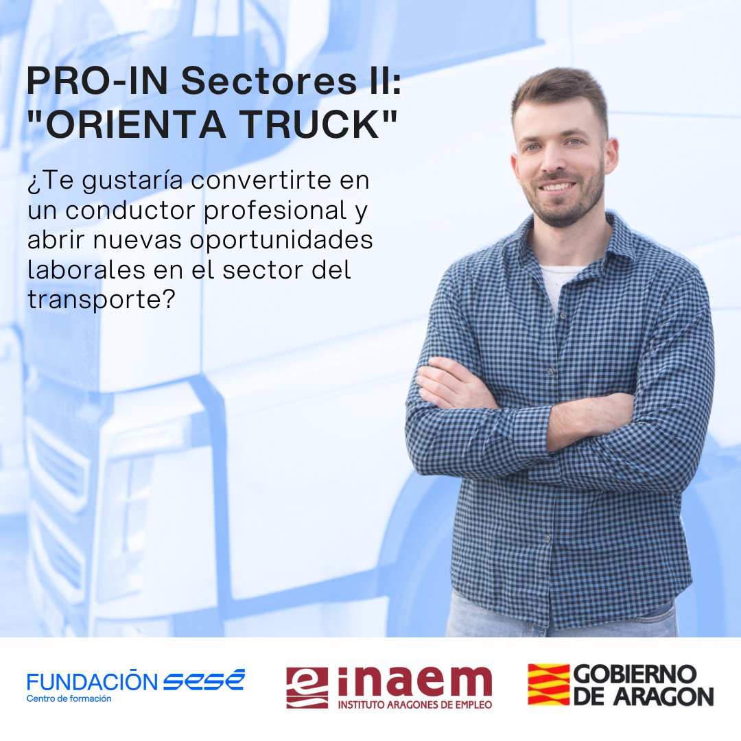 🚛📢 ¡Conviértete en conductor profesional y accede a nuevas oportunidades! 

Participa en nuestro programa integral para mejorar tus habilidades.

formacionfundacionsese.com/programa-de-pr…

#Formación #Empleo #Transporte #ConducciónProfesional #FundaciónSesé