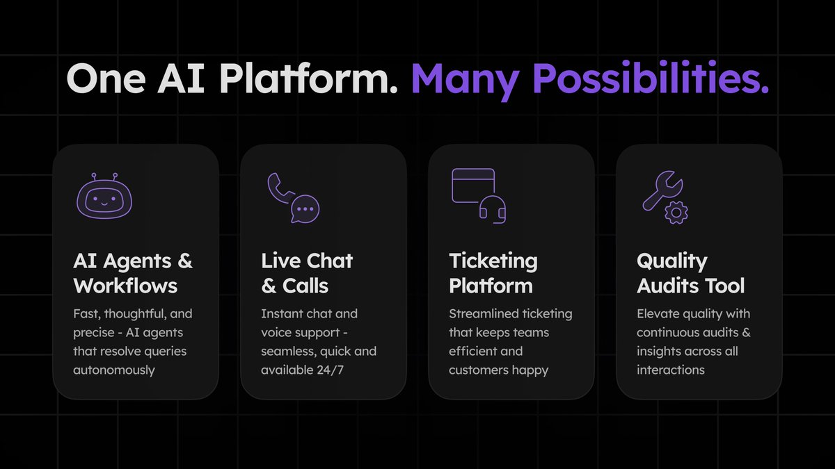 deepigoyal's tweet image. 🚀 Introducing Nugget—an AI-native, no-code customer support platform.

Nugget helps businesses scale support effortlessly—highly customizable, low-cost, no dev team needed. No rigid workflows, just seamless automation.

✅ Resolves up to 80% of queries autonomously
✅ Learns &amp;amp;…