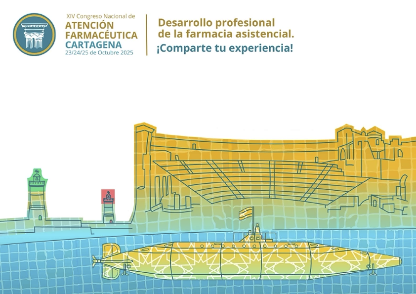📣Desarrollo profesional de la farmacia asistencial, lema del XIV Congreso Nacional de Atención Farmacéutica que organizamos del 23 al 25 de octubre en Cartagena.
¡Sigue atent@ a nuestras redes y no pierdas la oportunidad de asistir a este evento único!
#14CongresoAF #savethedate