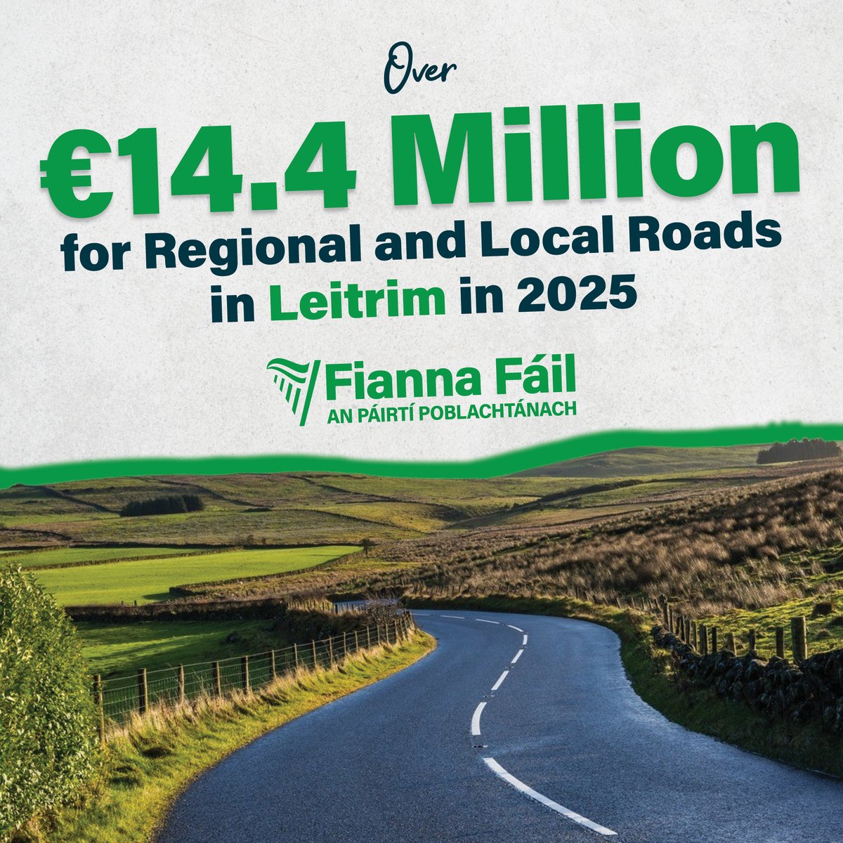 In 2025, #Sligo will benefit from an investment of €18,883,000 and #Leitrim will receive €14,476,650.
This funding will go a long way in enhancing our infrastructure, making our roads safer, and supporting local businesses.