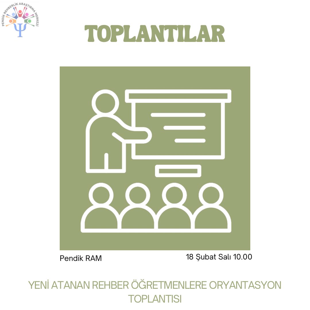 PendikRAM's tweet photo. Yarın, ilçemize ilk atama yoluyla gelen psikolojik danışman/rehber öğretmenlerle buluşuyoruz ✨ https://t.co/m0jTeiQRyZ