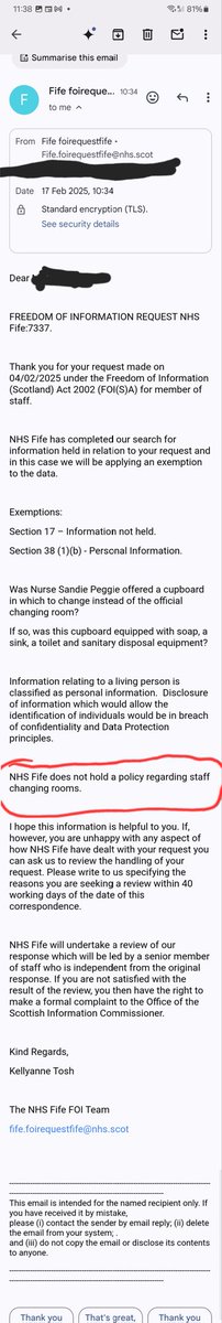 I sent a FoI request to NHS Fife.
They replied today...