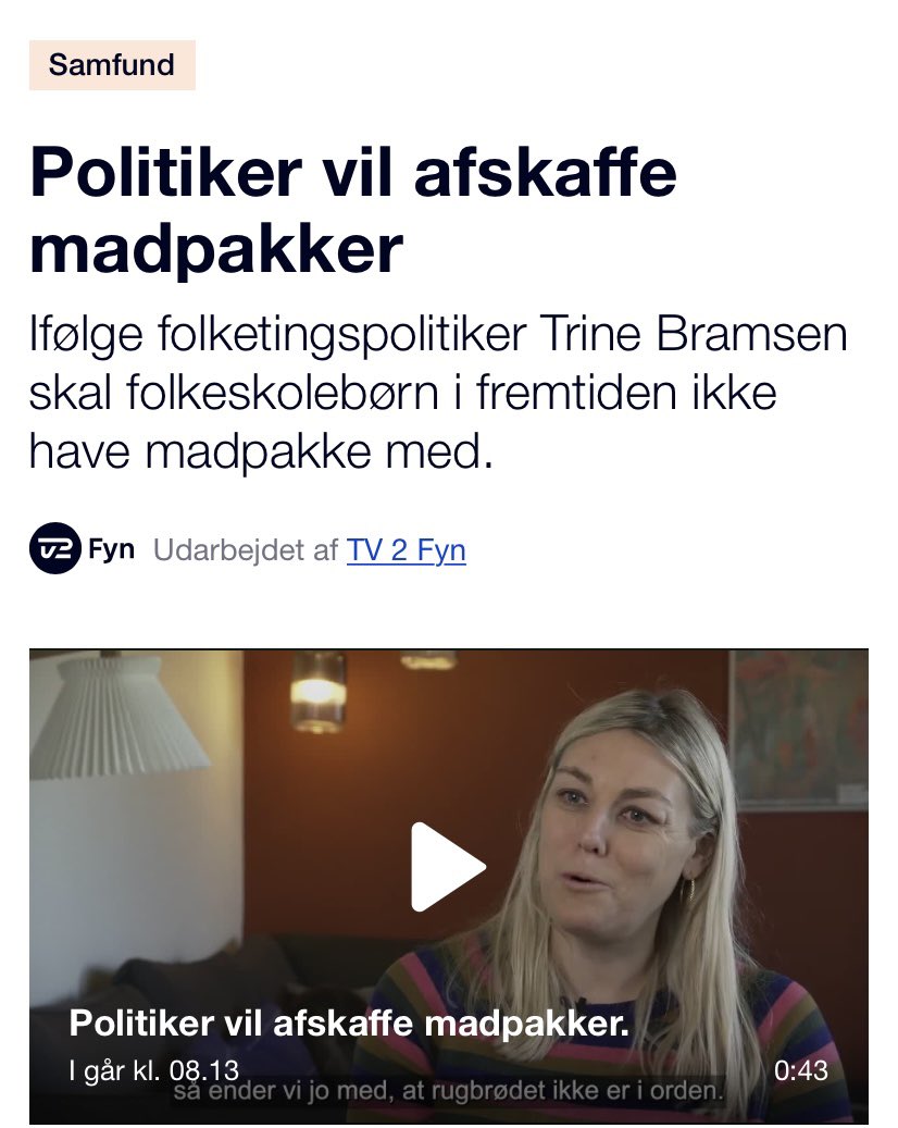 I tider hvor udgifterne til navnlig klimasikring og forsvar må forventes at stige voldsomt, så skal vi åbenbart også bruge 5,6 mia. (!) på at afskaffe madpakker, hvis det står til den tidligere forsvarsminister…

Længe leve det socialdemokratiske pengetræ🌹

#dkpol #dkmedier