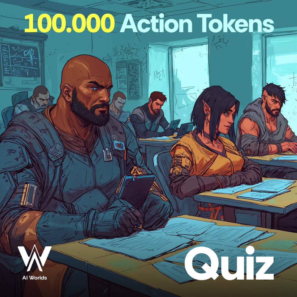 AIWORLDSGAMES's tweet photo. Hey guys!

There will be a little quiz about Action Tokens in out Telegram group! Give the right answer first, and you'll get 100000 Action tokens!

I am giving you a 5 minute warning to join the group and take your wild guess. Good luck!

https://t.co/QVBZT0llxr https://t.co/g4jipW9mhZ