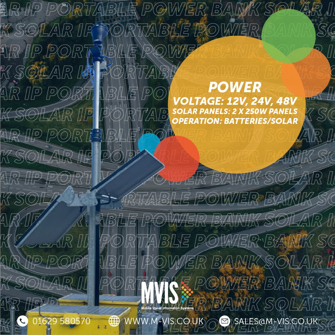 🌞🔋 MVIS Solar IP - Your Portable Power Solution! 🔋🌞

✅ Voltage Options: 12V, 24V, and 48V
✅ Solar Panels: 2 x 250W panels

📞 Contact us today: 01629 580570
📧 Email us: sales@m-vis.co.uk
🌐 Learn more: bit.ly/35aktJy

Power smarter. Go solar. 🌞💡

#MVISSolarIP