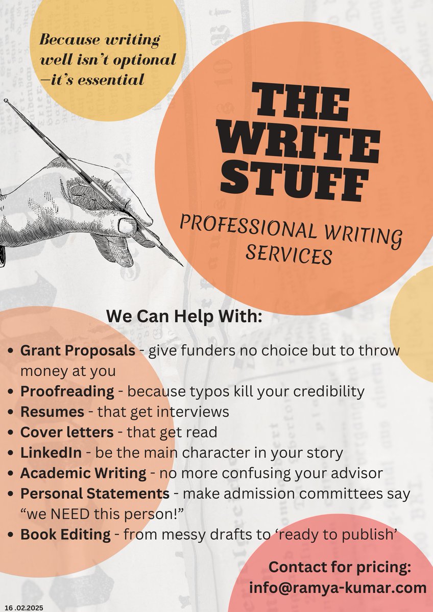 Kamwala Harris (@idlidosa2) on Twitter photo Your favorite doc now offers professional writing services!
Remember, typos kill your credibility. Secure the funding bag, and stop getting ghosted by recruiters.  
Get The Write Stuff β clear, sharp, and ready to impress.
Please RT. Your favorite doc now offers professional writing services!
Remember, typos kill your credibility. Secure the funding bag, and stop getting ghosted by recruiters.  
Get The Write Stuff β clear, sharp, and ready to impress.
Please RT.