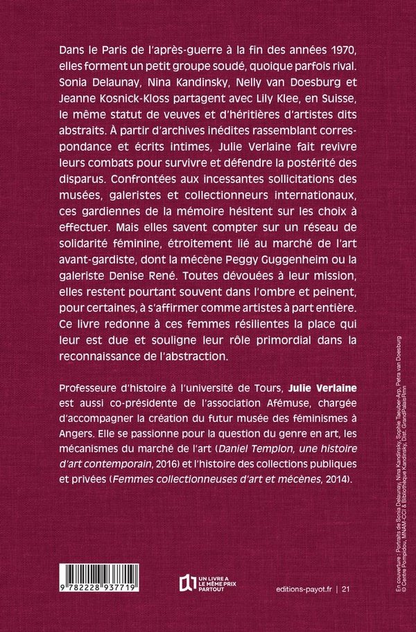 🌀🎨 Les Héritières de l'art abstrait par Julie Verlaine — présentation de l'ouvrage ce soir (18h30) à la Bibliothèque Kandinsky (très hâte de mettre la main dessus 👀)
