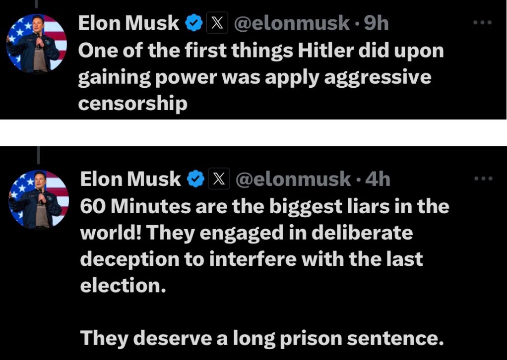 RpsAgainstTrump's tweet image. Elon Musk posted these two tweets on the same day