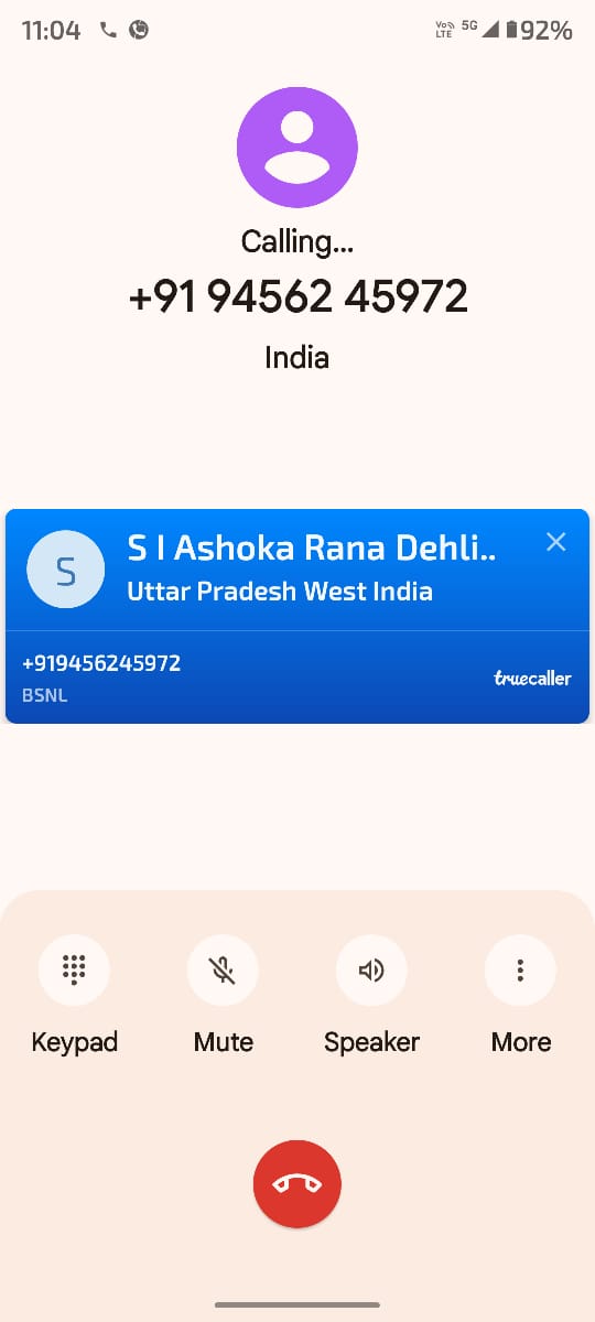 <a href="/CPDelhi/">CP Delhi #DilKiPolice</a> 
<a href="/PMOIndia/">PMO India</a> 
<a href="/Cyberdost/">CyberDost I4C</a> 
Someone is calling me and threating me the name of Delhi police