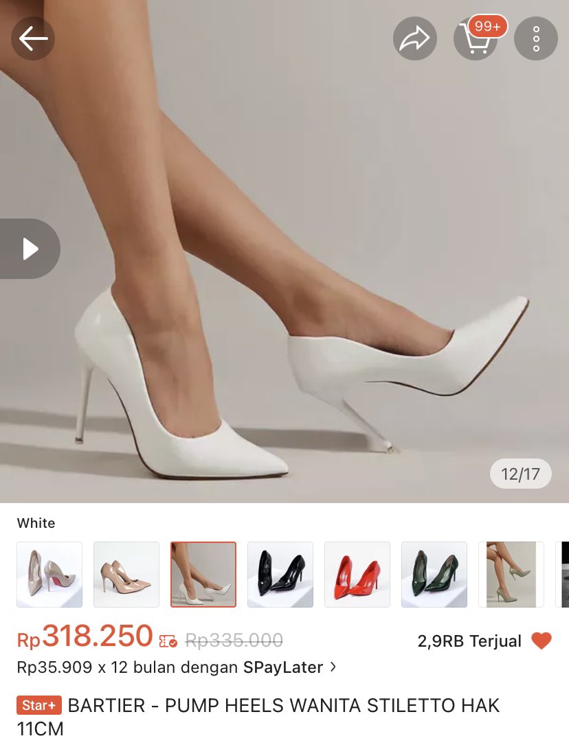 dazedmoon07's tweet photo. @45Rb WTS Bartier Official
[BRAND NEW, boxnya kebuang, cma sarung nya aja]
Cleo Heels 11cm in White
Size: 37 (23,5cm)
Harga: 299rb 
Dom: Surabaya, Jatim
Alasan dijual: salah beli size, kebesaran g bs dipake😭

Bs req 🍊 (+admin 2rb) 
#zonauang https://t.co/tRClZqD90c