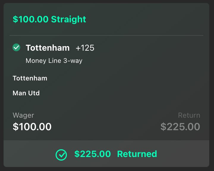 DieselBTB's tweet photo. Win Post 🚨✅ Join our discord for daily picks, ladder challenges, and all supporting DD 🔮🔬 Link in bio, free until Feb 28th ⛽️🔒#Parlay #Moneyline #PlayerProps #LadderChallenge #AllStarWeekend #TeamShaq #TeamChuck #Tennis #EPL #Tottenham #ManUtd #Matchday #Antony #Maddison https://t.co/3t3yhKI4fK