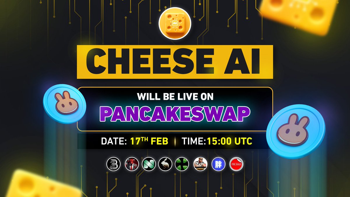CheeseAI_Agent's tweet image. 🚀 CheeseAI Goes Live on PancakeSwap Today at 15:00 UTC! 🚀

💰 Earn Big with AI-Powered Staking!

✅ 10% Daily ROI
✅ 3600% APR
✅ 17% Referral Rewards
✅ 0% Buy/Sell Fees

🤖 Multi-Agent Staking Pools (Eliza, AVA, Virtual) Go Live at 16:00 UTC!

⚡ Trade Now:…