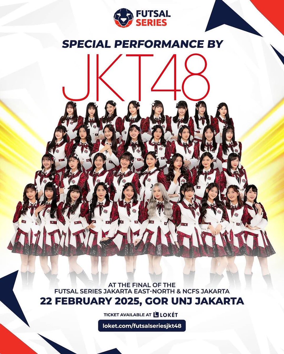 KATH_inc's tweet photo. ๐จ #UGDARURAT IN YOUR AREA ๐
JKT48 TAKES OVER FUTSAL SERIES
Saksikan penampilan spesial dari JKT48 di Grand Final Futsal Series Jakarta East-North & NCFS Jakarta! Energi kompetisi bakal makin panas dengan kehadiran mereka di GOR UNJ
Jakarta, 22 Februari 2025.
#FutsalSeries https://t.co/K5EFoD2N71