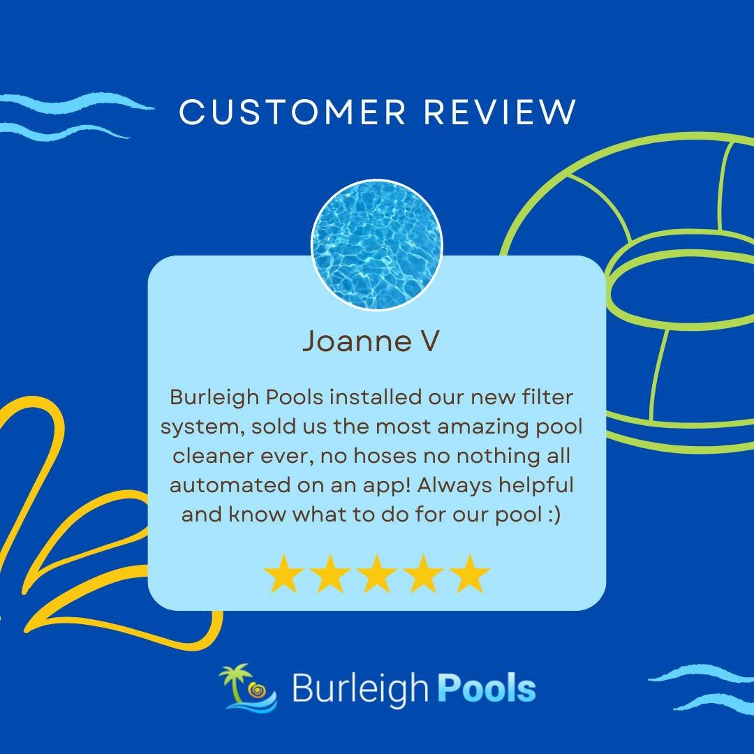 BurleighPools's tweet photo. Thank you, Joanne!

We're thrilled to hear you're loving your new filter system and the app-controlled pool cleaner! 📷 Making pool care effortless and ensuring your pool stays in top shape is what we're all about.

Always here to help – happy swimming! https://t.co/OcV1rQB6it