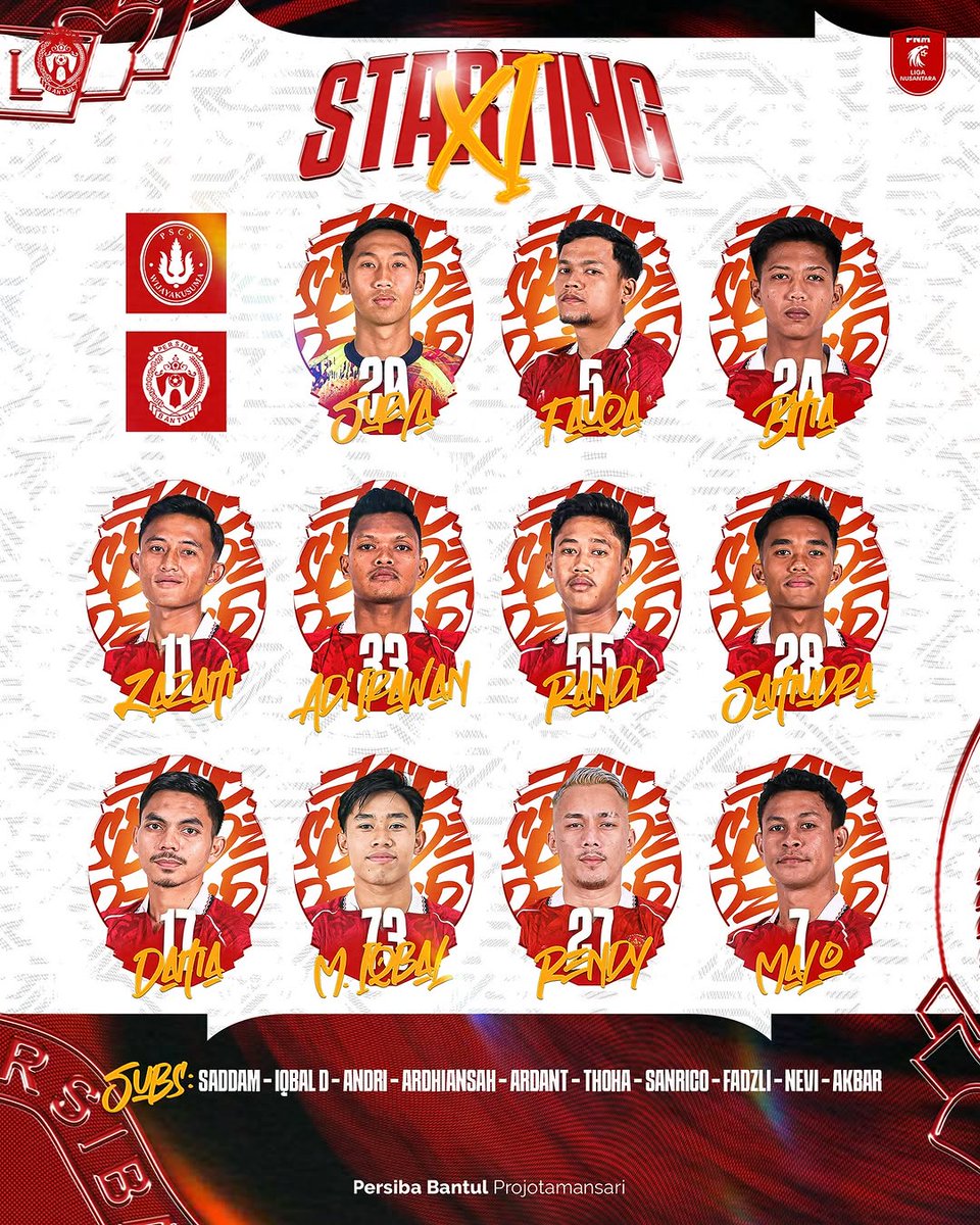 Starting IX ‼️

#PersibaBantul #COYLSA