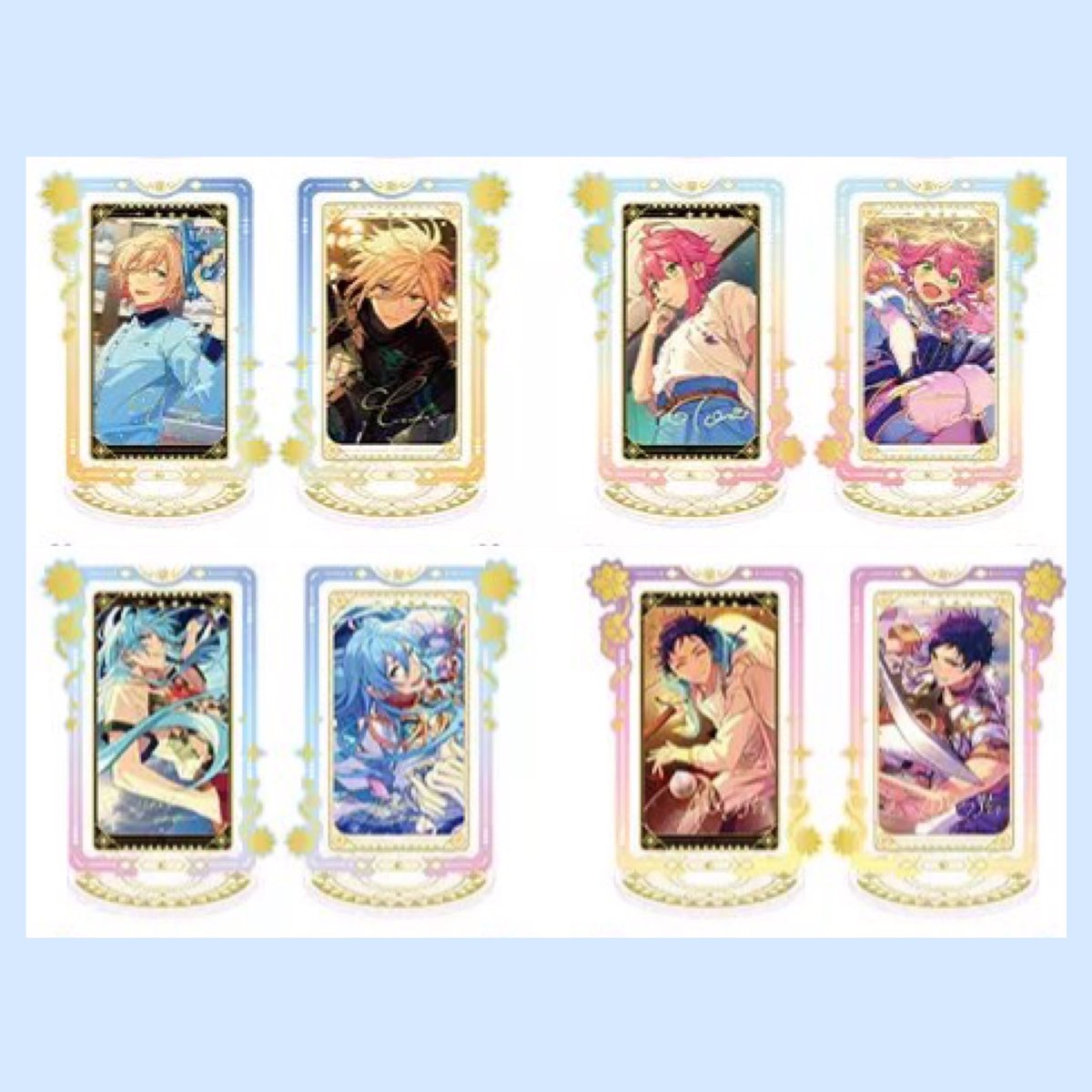 KRiSNRaM's tweet photo. 【譲渡/買取募集】あんスタ
中国限定 花の波 回転アクスタ

求：定価(¥780/１点)＋送料
譲┊天祥院英智┊姫宮桃李┊日々樹渉┊伏見弓弦

中身確認時のみ開封。
保護フィルムあり

普通郵便or＋手数料で
ラクマ・メルカリ対応も可能です

検索外でも気軽にお声掛けください。
よろしくお願いいたします https://t.co/RC7nVsLAHF