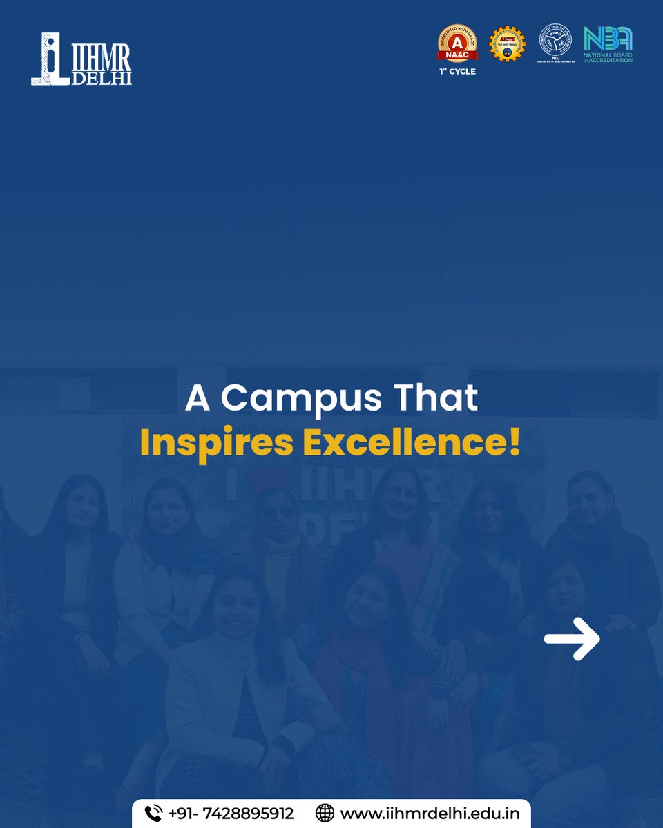 IIHMRDelhi's tweet image. 🌟More Than a Campus, It’s a Community!🌟 
IIHMR Delhi nurtures future healthcare leaders through learning, leadership, and transformation. Join us in shaping excellence! 
#IIHMRDelhi #HealthcareLeaders #LearnLeadTransform