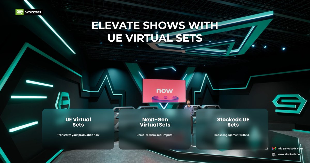 Stockeds113439's tweet image. Elevate Your Visuals with Stunning UE Virtual Sets: A New Era in Virtual Production
Visit our website : Stockeds.com
#UEVirtualSets
#UnrealEngine
#VirtualProduction
#RealTimeRendering
#VirtualSets
#3DEnvironments
#FilmProduction
#BroadcastingTech
#VirtualStudio
#Immer