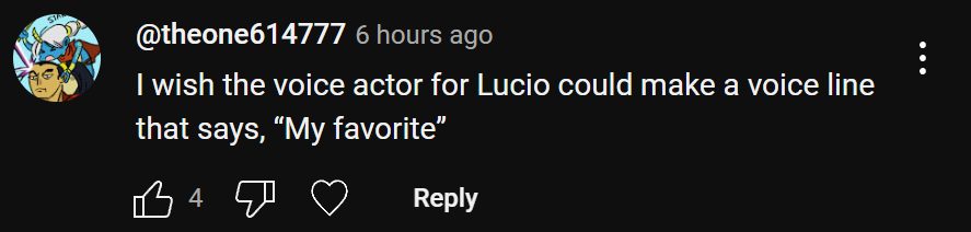 FroggerOW's tweet photo. yo overwatch can we get a lucio voice line where he says "my favourite" when he runs over a widow venom mine because after seeing this comment i need it in the game https://t.co/wRgVbqpT2A