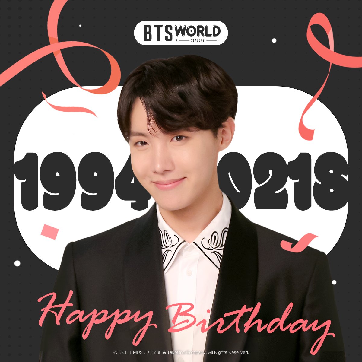 BTSWS2_official's tweet image. [ 🎉 ] Happy Birthday #jhope

What a HOPEful day! Happy Birthday, j-hope!

온세상이 희망찬 날, 제이홉의 생일을 축하해요!

#BTSWORLD_Season2
#BTS #방탄소년단
#HappyjhopeDay