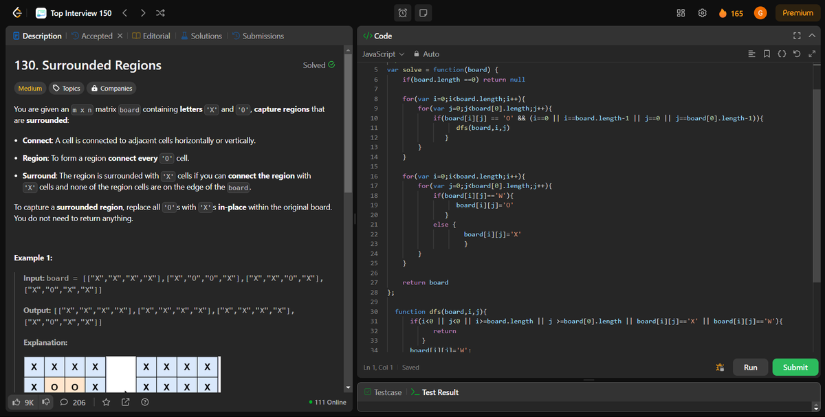 coding_ez24105's tweet image. Exploring graphs and connectivity!🔍🌍Today’s solves:
🏝 Number of Islands – Counting isolated landmasses
🔲 Surrounded Regions – Capturing regions in a matrix
🔗 Clone Graph – Deep copying a graph structure
➗ Evaluate Division
More challenges ahead! 🚀
#LeetCode #GraphTheory