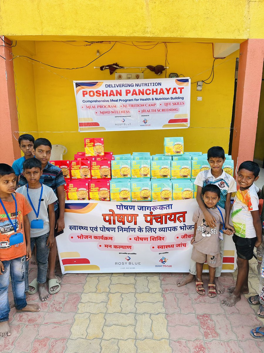 hwctindia's tweet photo. We're overwhelmed with gratitude for the incredible support to our nutrition building program βPoshan Panchayatβ where we introduced the superfood Millet-based meals for children to have better nutrition.π
#MilletBasedMeals #NutritionForChildren #UnderprivilegedChildren #Hwct https://t.co/bTRPSNsqP4