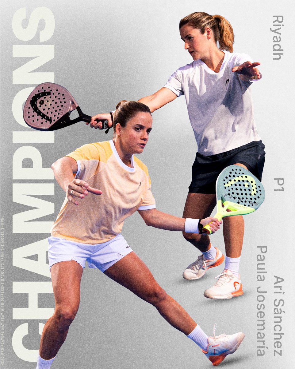 HEAD_PADEL's tweet image. First tournament this year and first title this season 🏆 ✅ .

We wish you a speedy recovery Bea.

#HEADTeam l #HEADPadel l #padel l #champions l #RiyadhSeasonP1