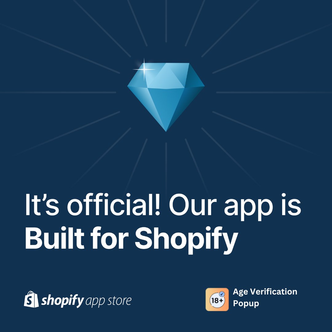 SetuBridgeApps's tweet image. Another milestone unlocked! : Our Age Verification Popup is now Built for Shopify—ensuring effortless compliance for your Shopify store. 
apps.shopify.com/age-verificati… #shopifyapps