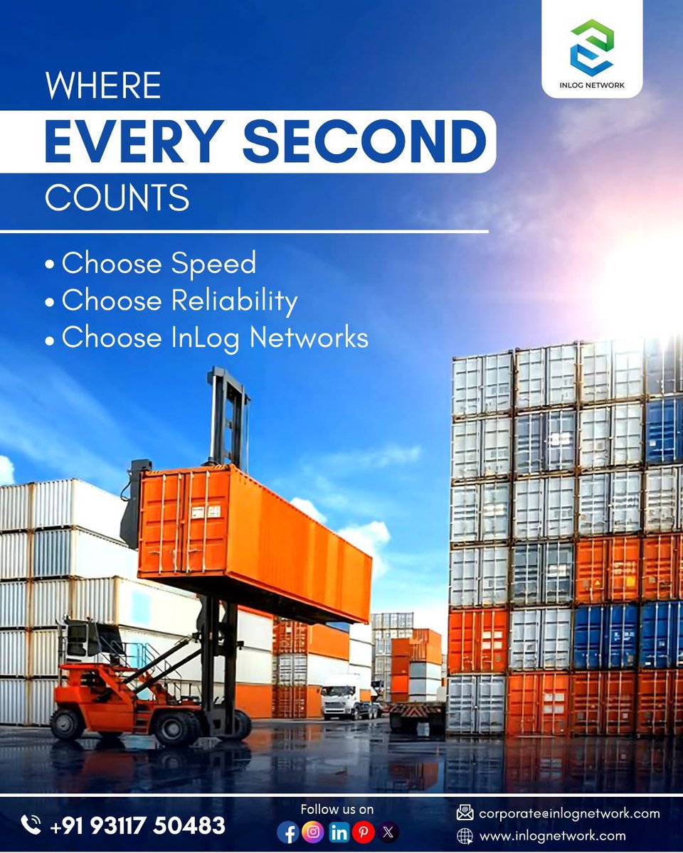 Inlog_Network's tweet photo. Speed + Reliability = InLog Networks! 🚚⏳ Because every second counts. 
.
.
.
.
#FastAndReliable #InLogNetworks #LogisticsExcellence #AlwaysOnTime #ReliableDeliveries #TimeIsMoney #FTLExperts #FastTransit #ReliableDeliveries #inlognetwroks https://t.co/AYuHLPcDx6