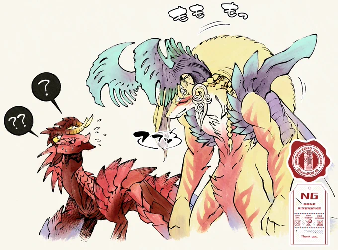 旦那と二頭きりの時はこういうこともしてみたくなる時もあるアシュヒト。The ALT has a brief explanation in English. 