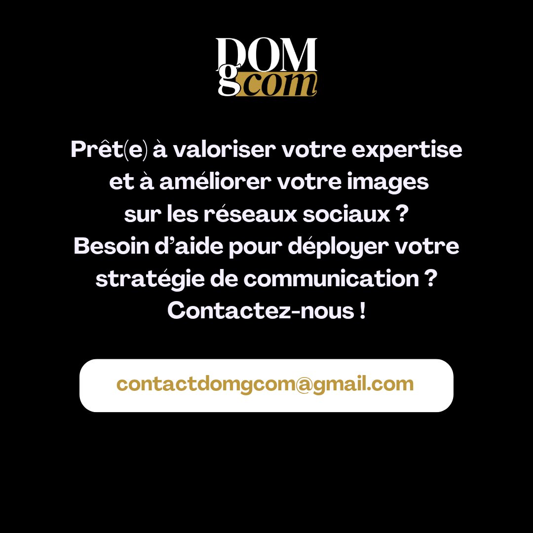 📩 Besoin d’aide pour déployer votre stratégie de communication en ligne ?

Contactez-nous !
📧 contactdomgcom@gmail.com 

Si votre image de marque vous tient à cœur, c'est notre affaire !

#communicationdigitale #domgcom