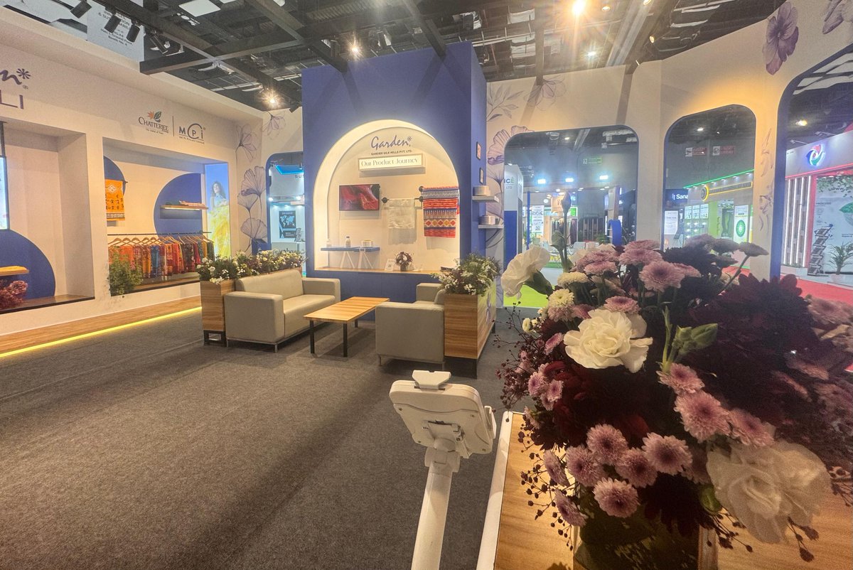 abcadvt's tweet photo. Garden Vareli showcased its elegant pavilion at Bharat Tex 2025—the largest global textile event in India, at Bharat Mandapam, New Delhi.
A highlight of the pavilion was the virtual design studio

#GardenVareli #BharatTex2025 #GlobalTextileShow #BloomInGarden https://t.co/MbUtdG3doZ