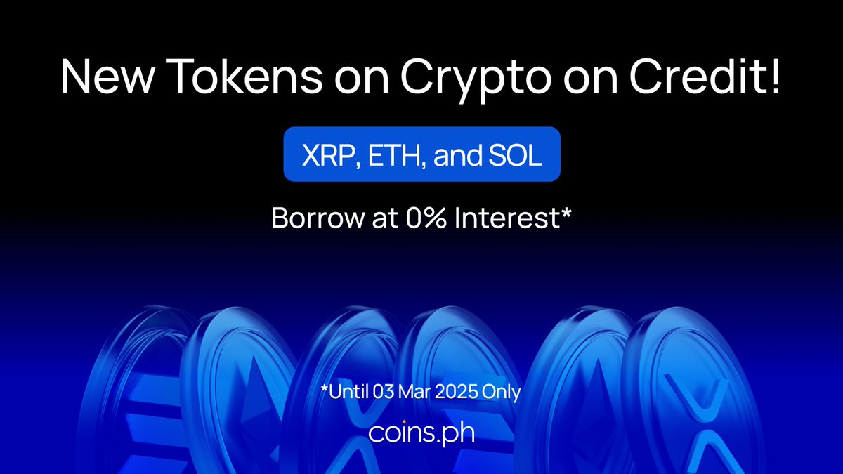 📢 Crypto on Credit Adds New Tokens, Borrow at 0% Interest! Limited Time  Only 🚀 We heard you! You can now borrow and trade $ETH, $SOL and $XRP on  Crypto on Credit!