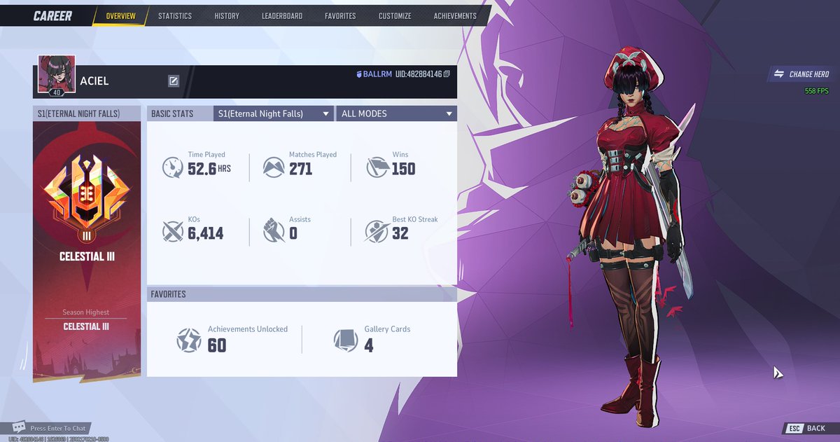 RealAciel's tweet image. Season 1 Unranked-Celestial Psylocke OTP ✅

Goated Mates: @alucardcel @YunarinSora @ItsDvsty 
GG.